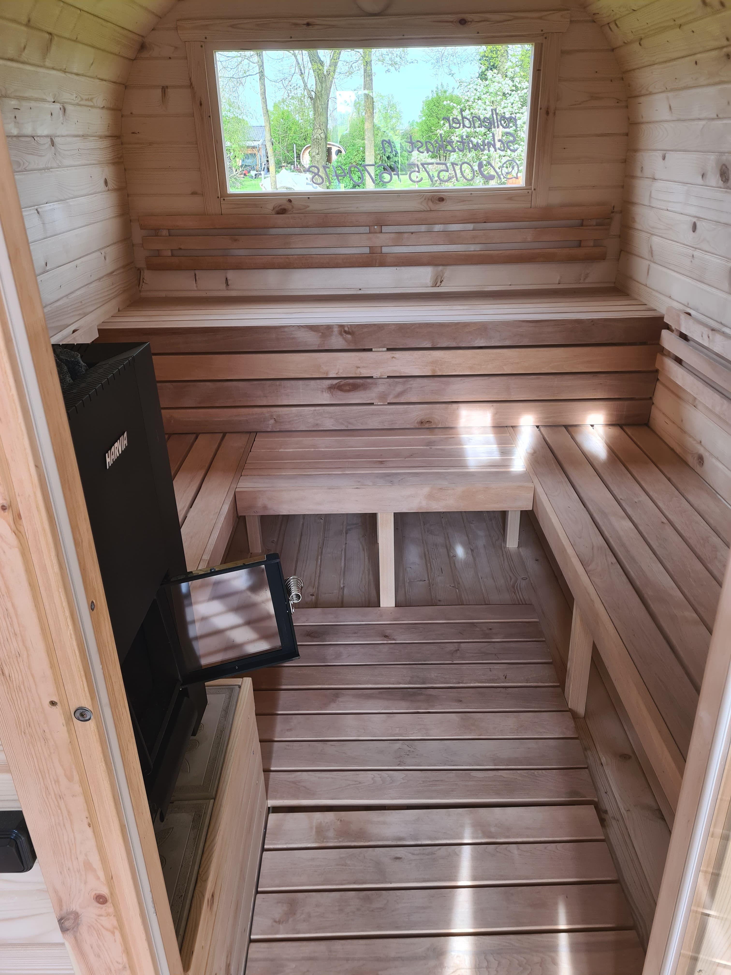 Innenraum der Sauna